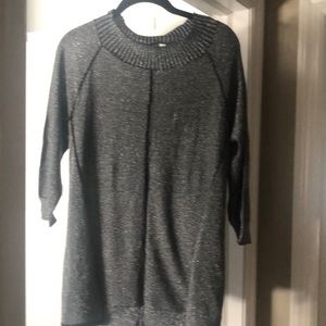 ONE/SIX silver over black sweater